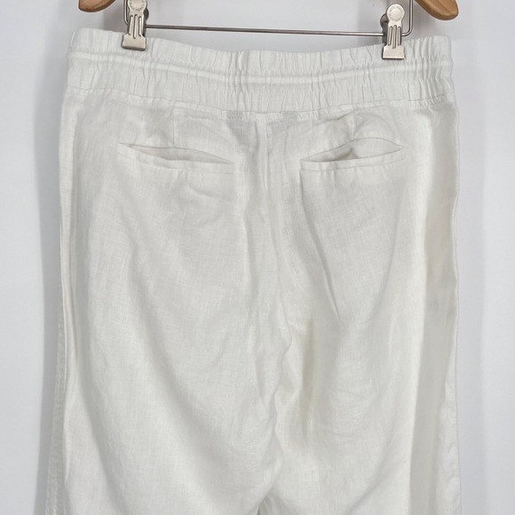 Athleta‎ Cabo Linen Jogger Pants  Relaxed Fit Elastic Waistband Size 8T - Picture 3 of 12